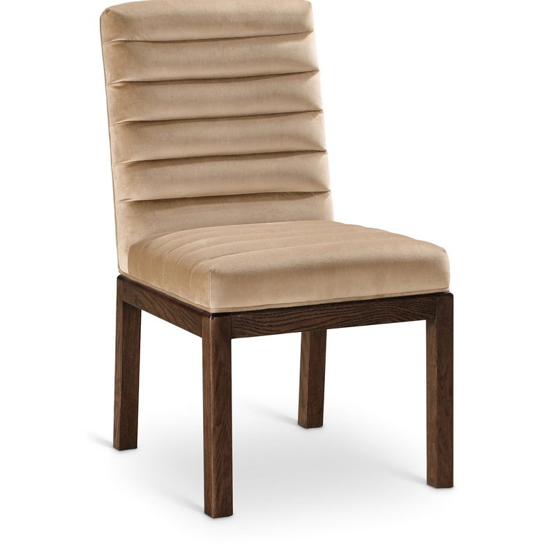 Evelyn – Dining Chair With Brown Legs