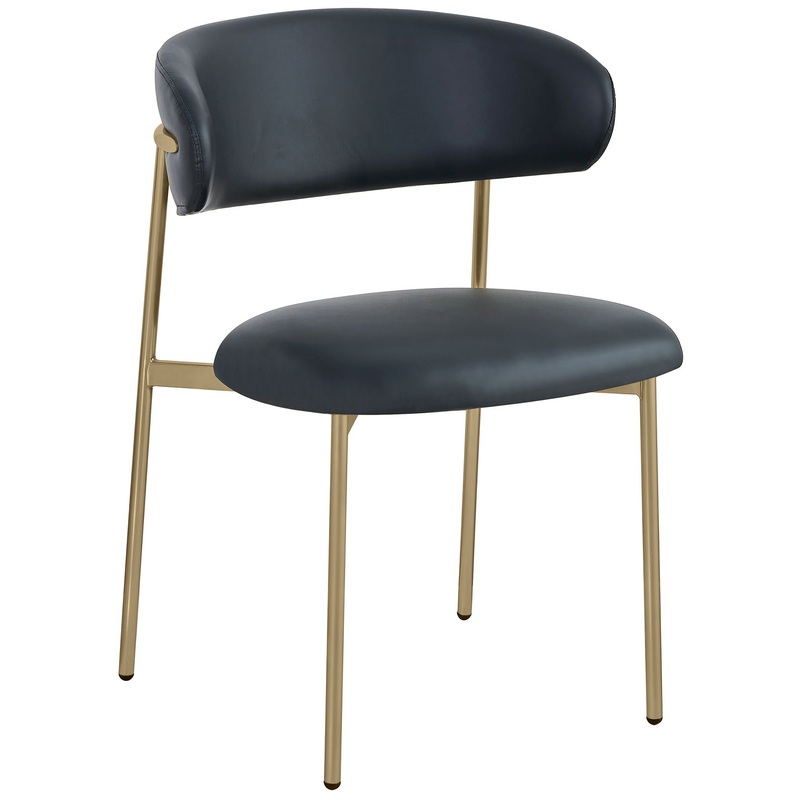 Lupita – Dining Chair With Brushed Gold Legs(Set of 2)