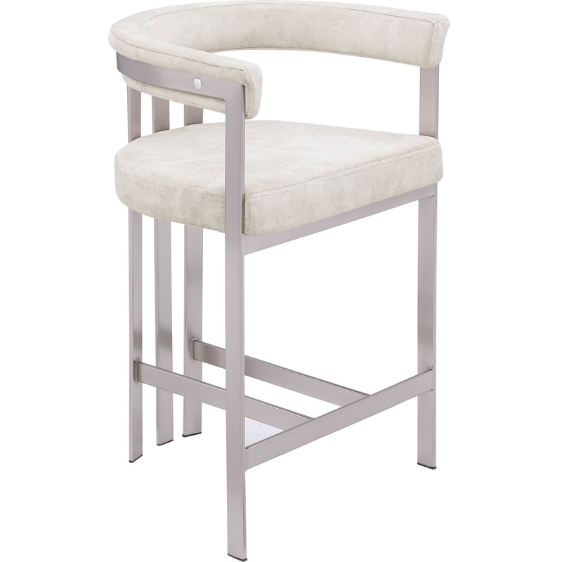 Marcello – Counter Stool (Set of 2) – Stone