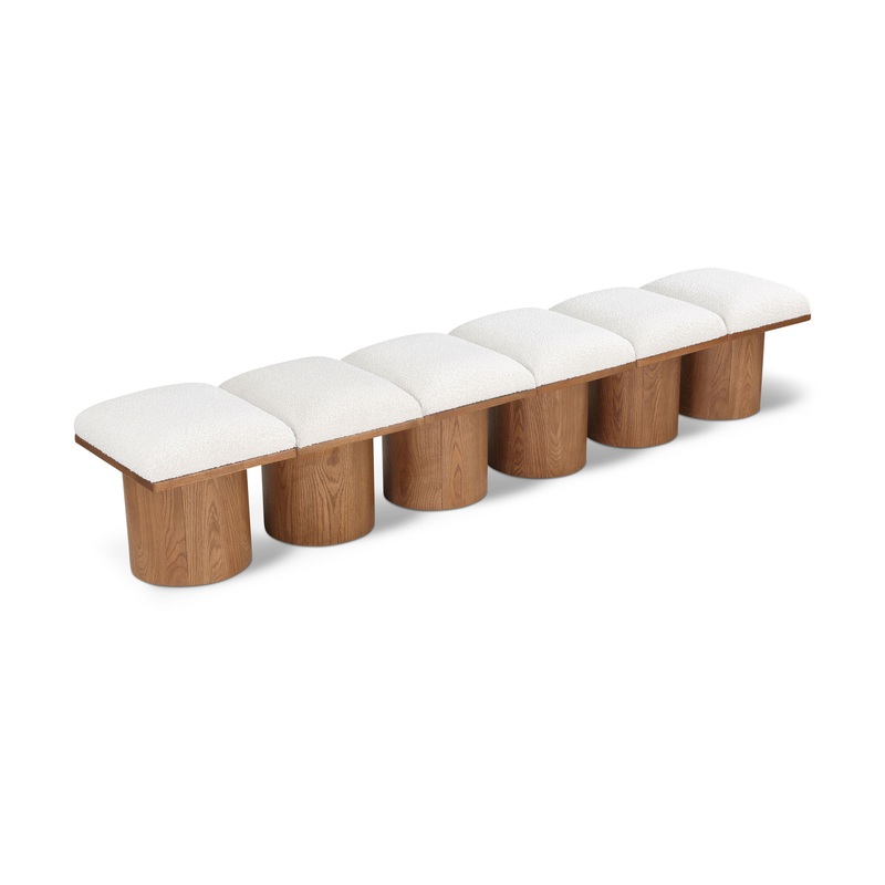 Pavilion – 6 Piece Modular Bench With Brown Base