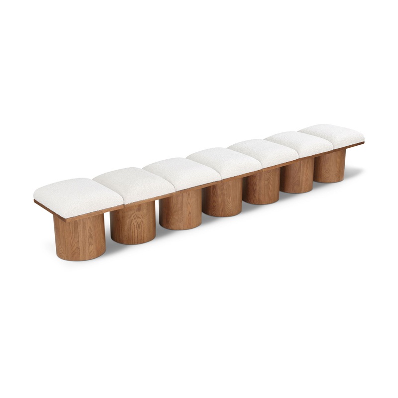 Pavilion – 7 Piece Modular Bench With Brown Base