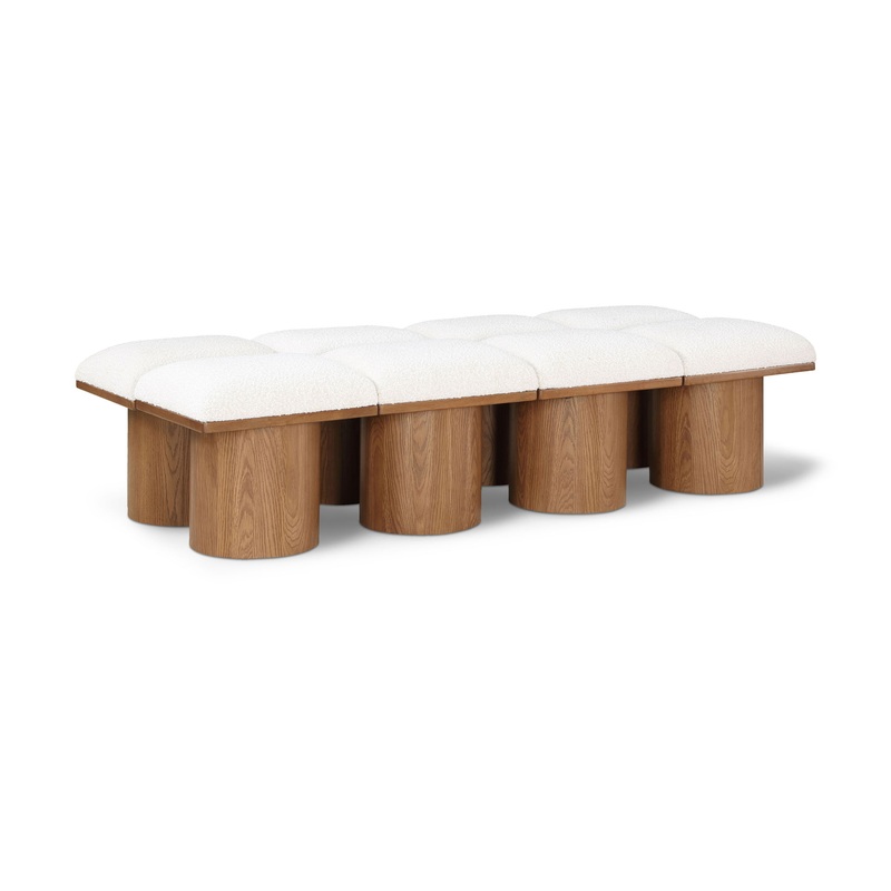 Pavilion – 8 Piece Modular Bench With Brown Base