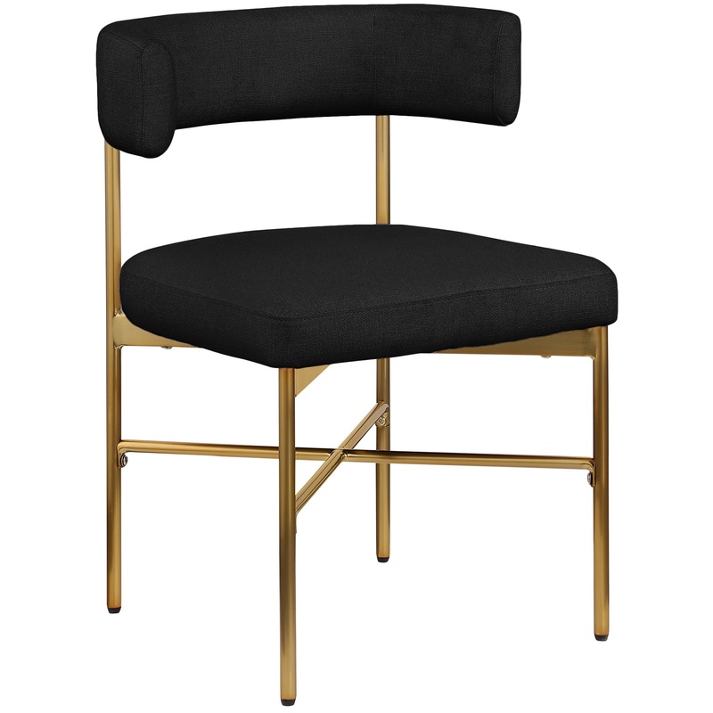 Rivage – Durable Dining Chair With Gold Frame (Set of 2)