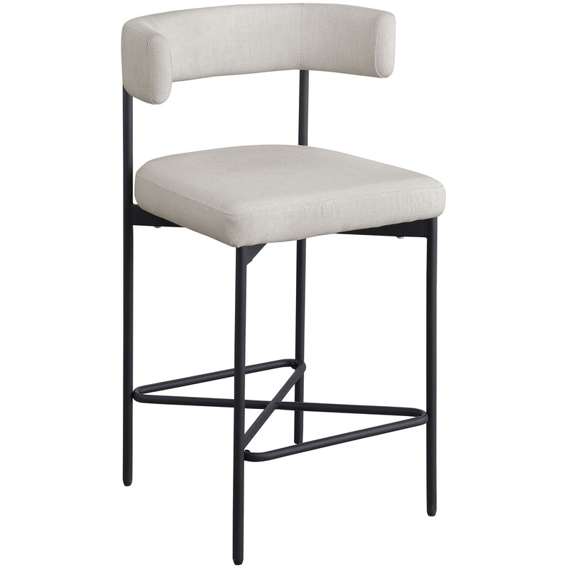 Rivage – Durable Stool With Black Frame (Set of 2)
