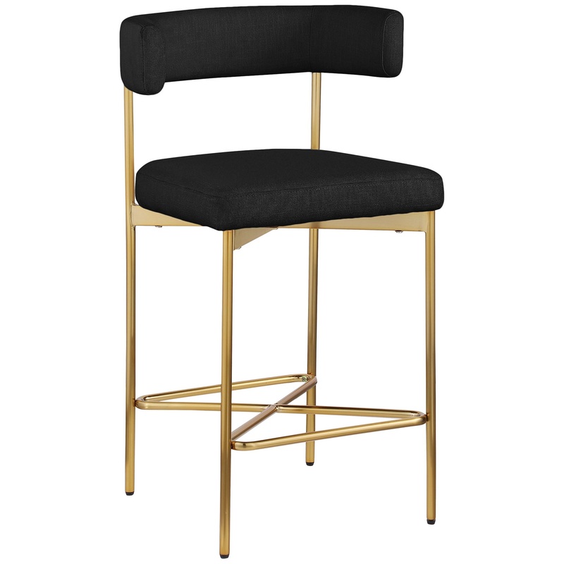 Rivage – Durable Stool With Gold Frame (Set of 2)