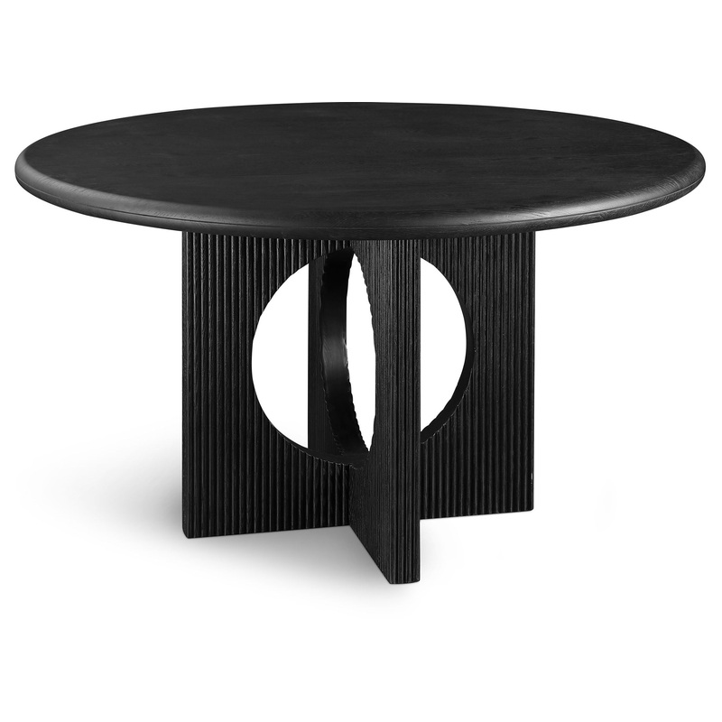 Rivas – Round Dining Table|Black|Light Brown|Dark Brown