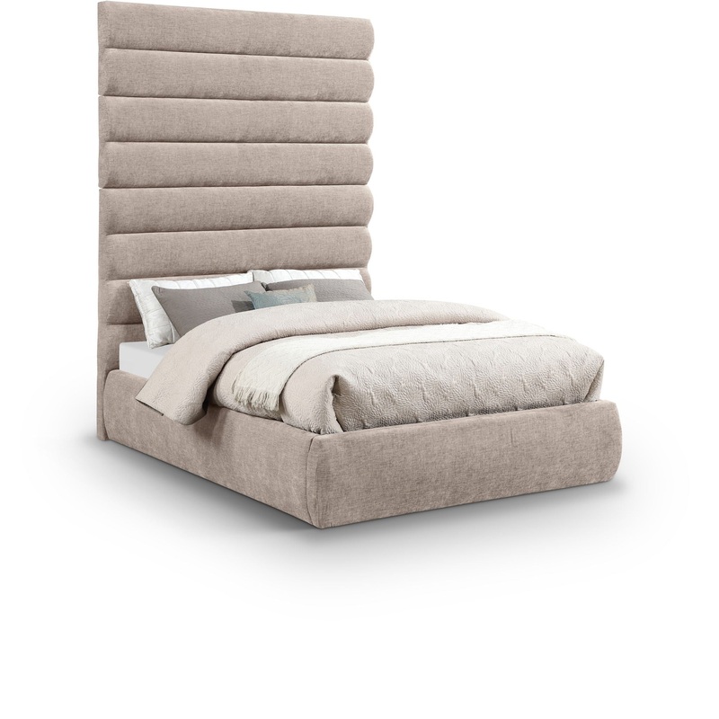 Adam – Chenille Fabric Bed With 89 Headboard