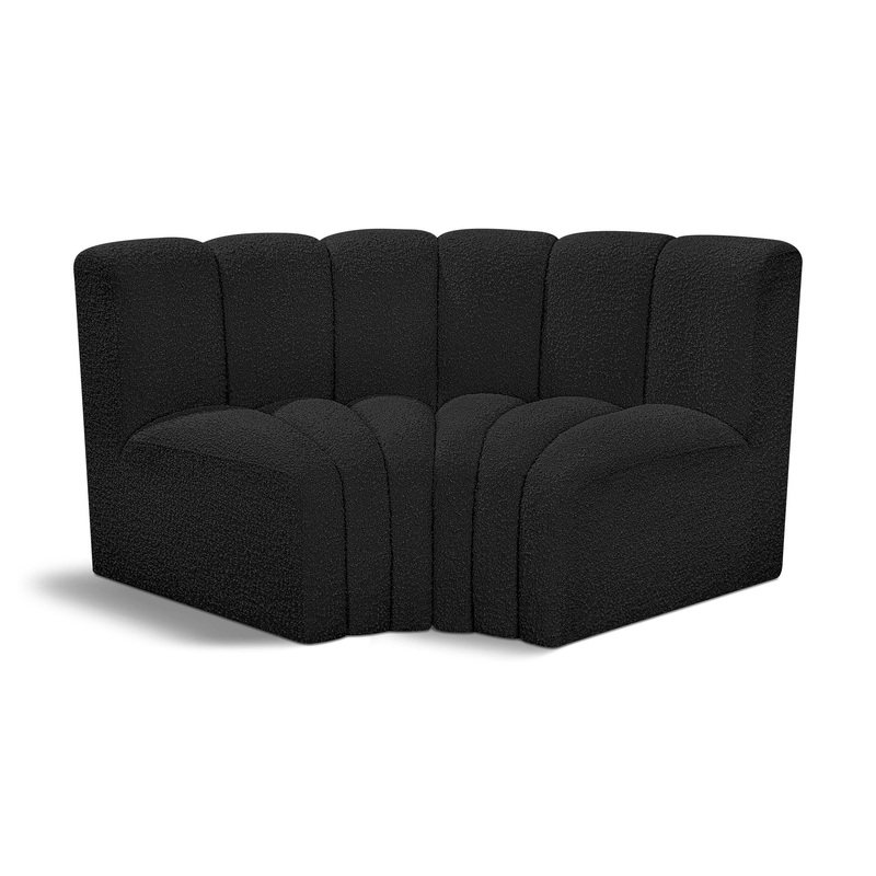 Arc – Boucle Fabric 2 Piece Modular Sofa