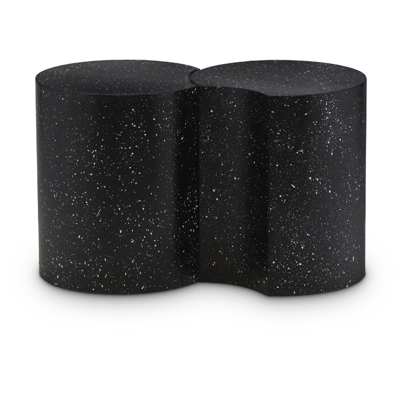 Dimple – 2 Piece Modular End Table – Terazzo Finish