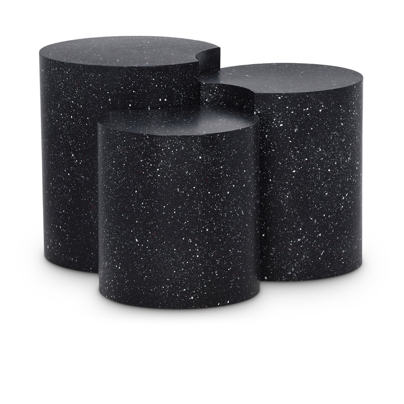 Dimple – 20 3 Piece Modular End Table – Terazzo Finish