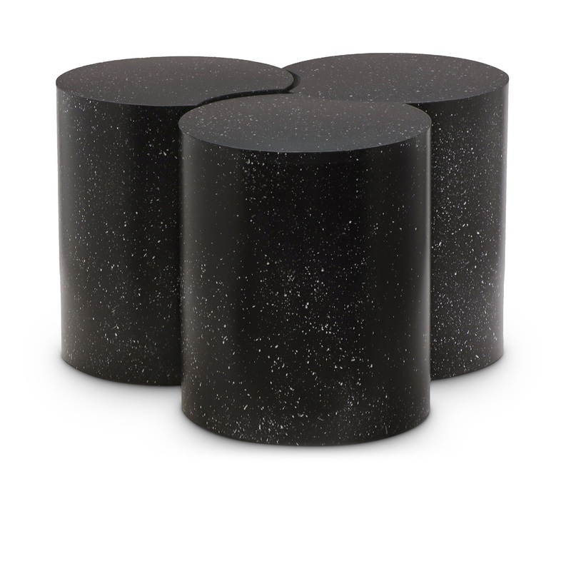 Dimple – 3 Piece Modular Coffee Table – Terazzo Finish