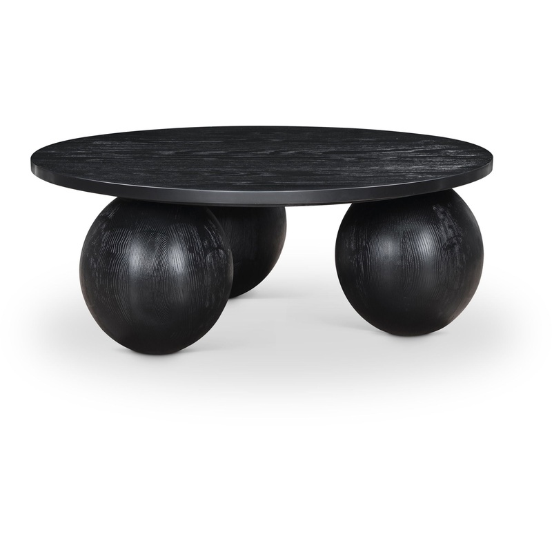 Fitch – Wood Oak Veneer Coffee Table – 3 Legs