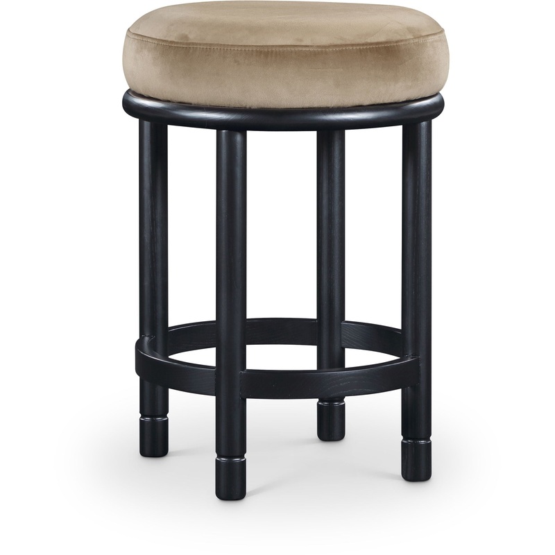 Monette – Counter Stool With Black Base