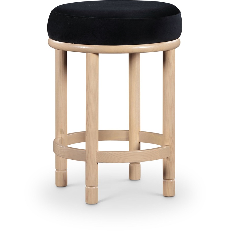 Monette – Counter Stool With Natural Base
