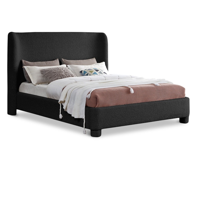 Penny – Boucle Fabric Bed|Black|Dark Brown|White|Gray|Full|King|Queen|Twin