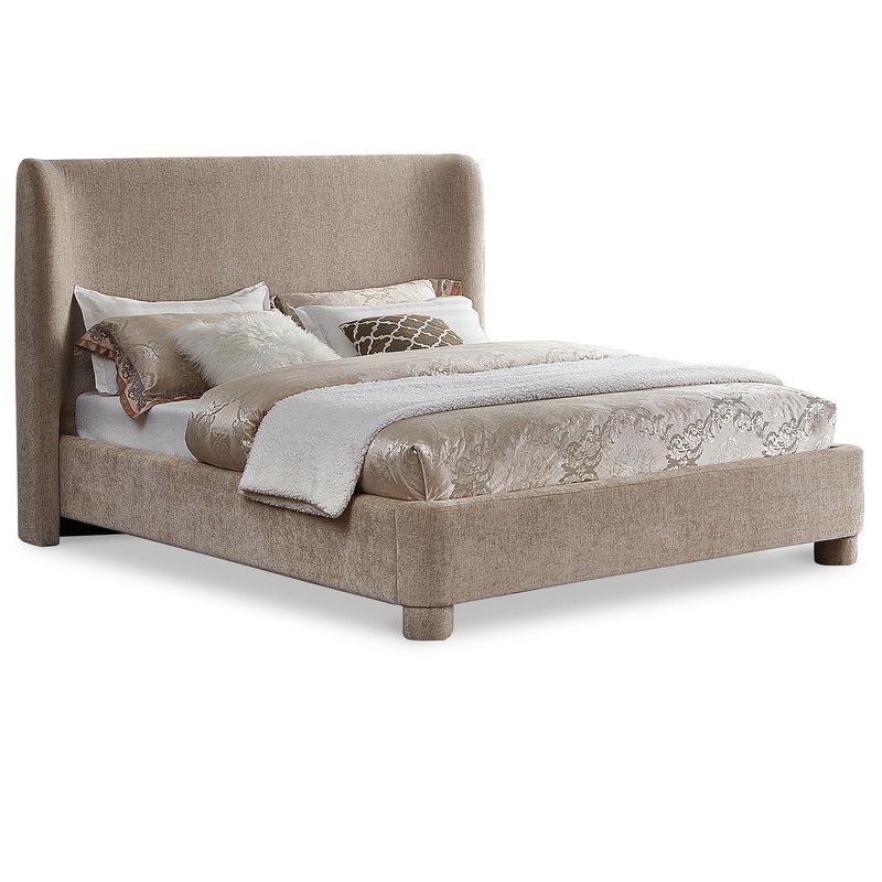 Penny – Chenille Fabric Bed|Beige|Black|White|Gray|Green|Blue|Full|King|Queen|Twin