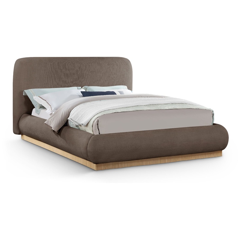Rigby – Linen Bed With Natural Base