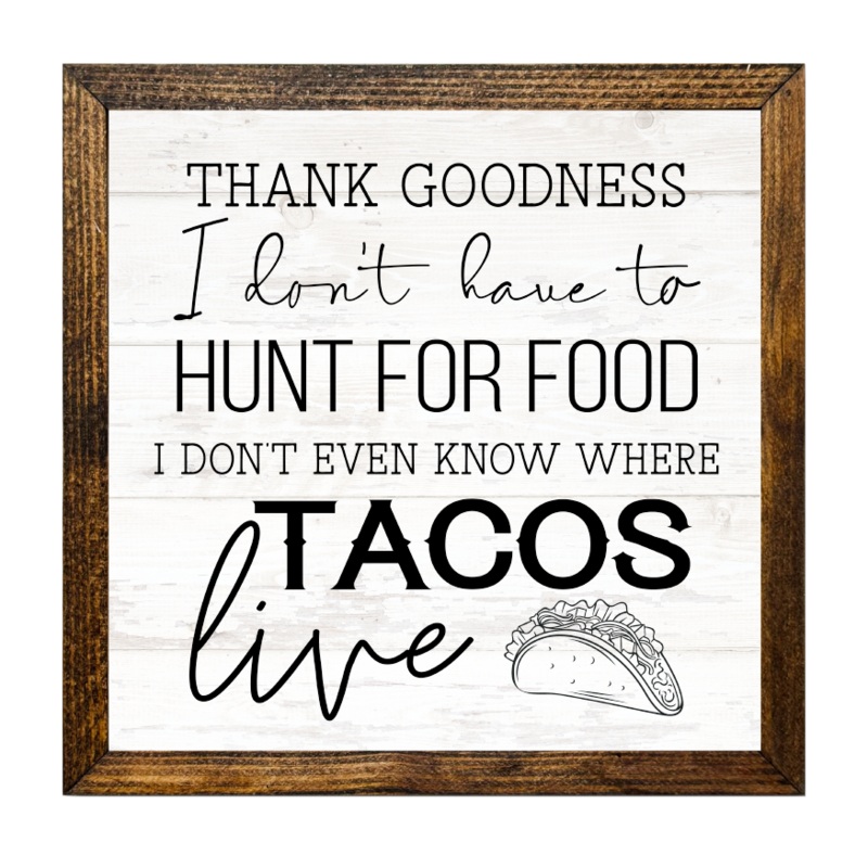 TIMBERLAND FRAME HUNT FOR FOOD, WHERE TACOS LIVE