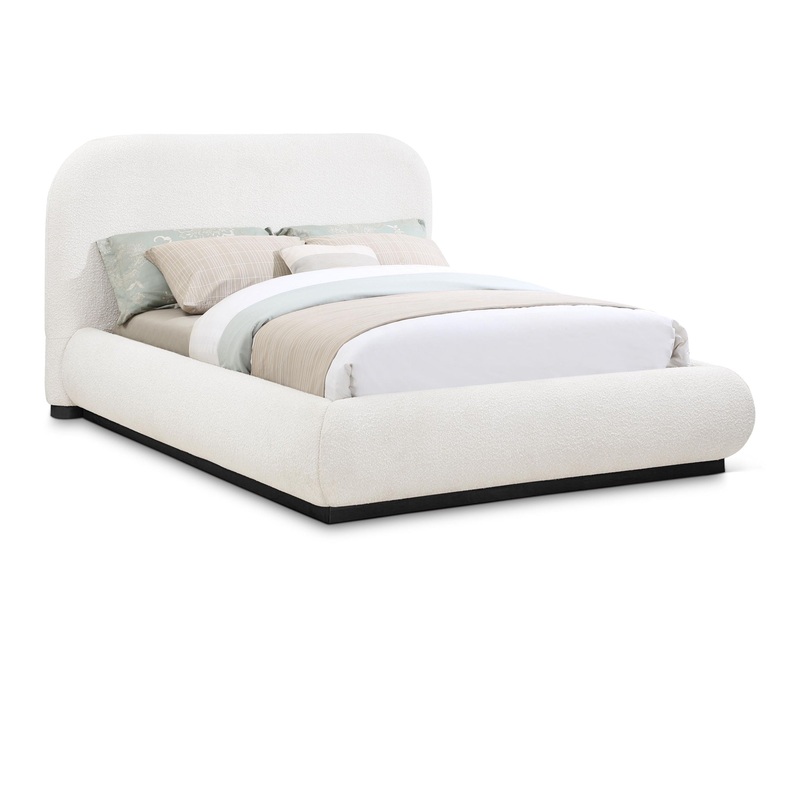 Vaughn – Boucle Bed With Black Base
