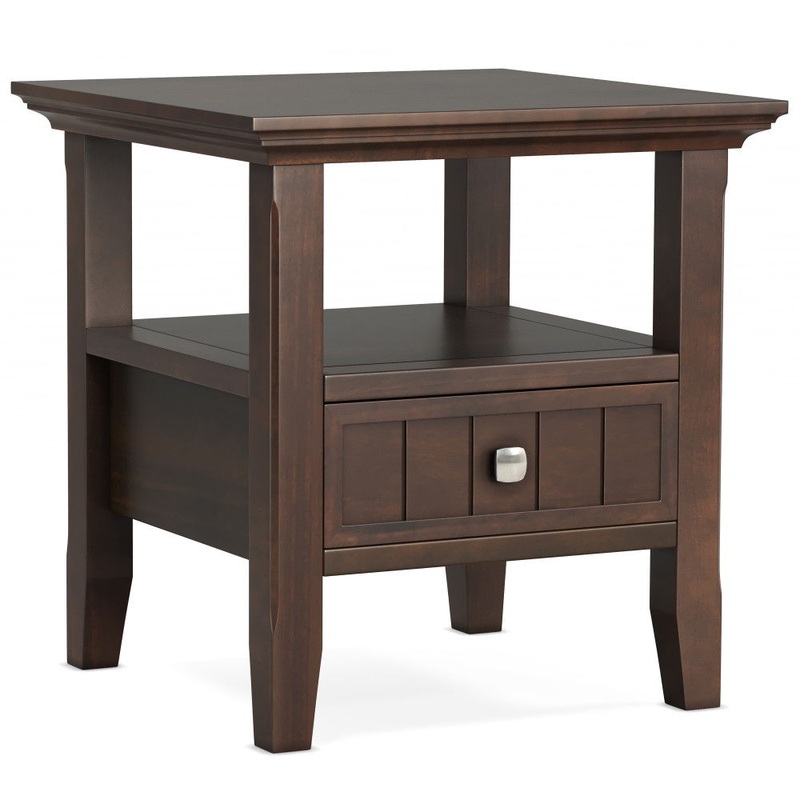 Acadian – End Table With Drawer – Brown