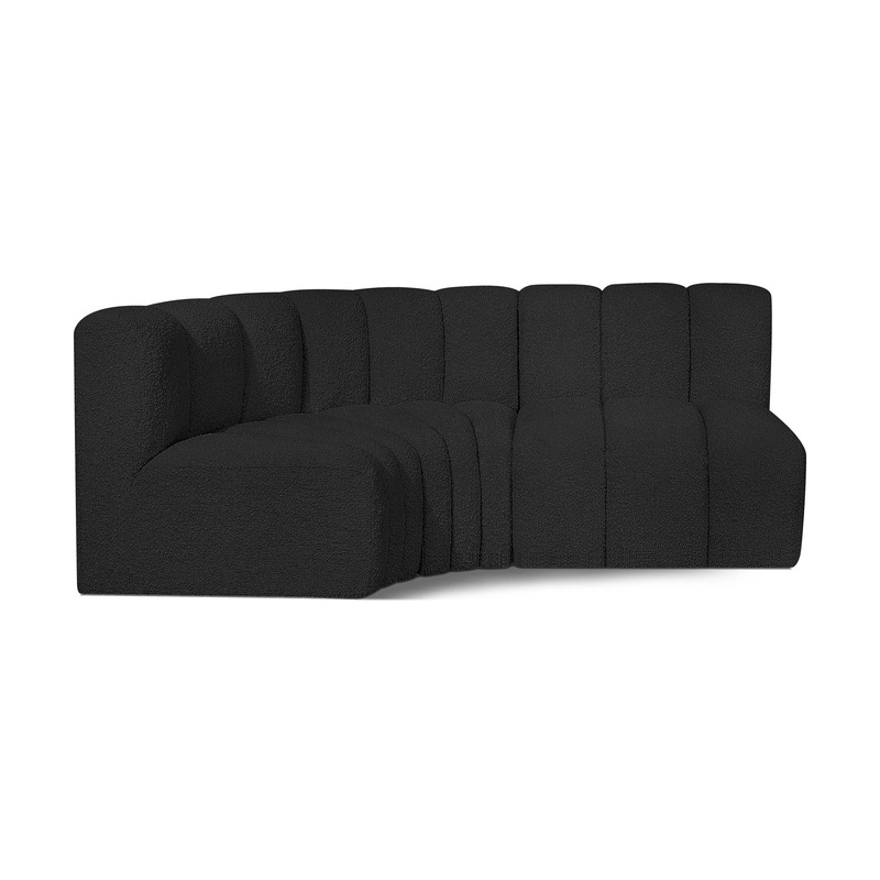 Arc – Boucle Fabric 3 Piece Sofa