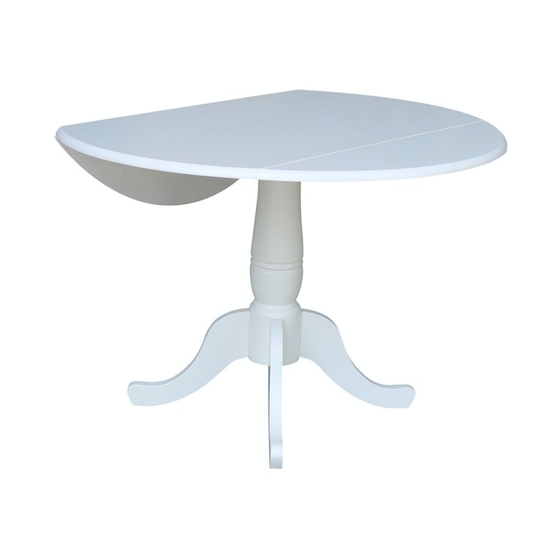 Dining Essentials – Round Drop Leaf Pedestal Table