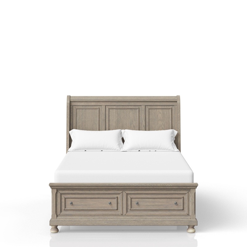 Elegant Design Storage Bed|Gray|Dark Brown|Queen|King