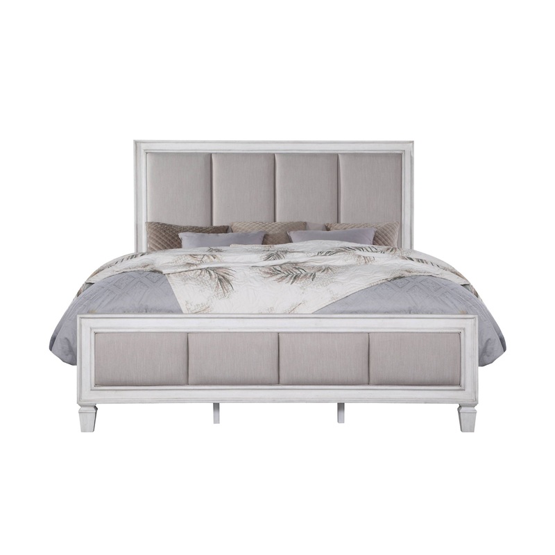 Katia – Upholstered Bed|Gray|California King|Queen|King
