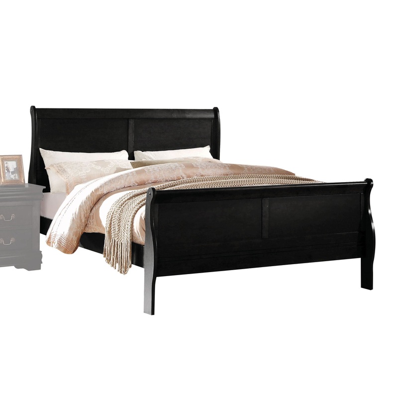 Louis Philippe – Sleigh Style Bed