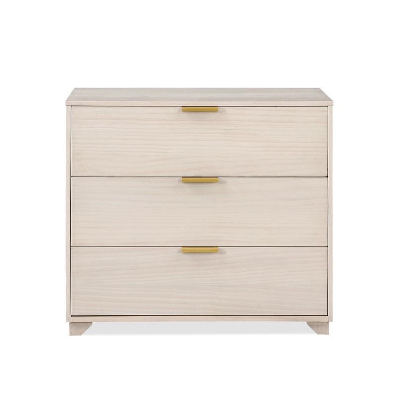 Pixie – 3 Drawer Dresser|Beige|Dark Brown