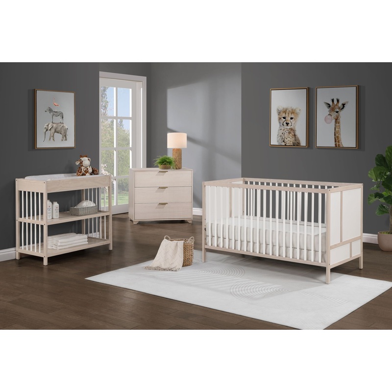 Pixie Finn – 3-in-1 Crib|Beige|White
