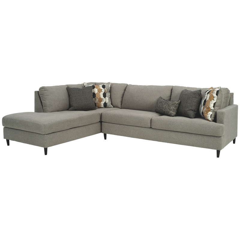 Santasia – Sectional|Dark Gray|2-Piece Sectional with Left-Arm Facing Chaise|2-Piece Sectional with Right-Arm Facing Chaise