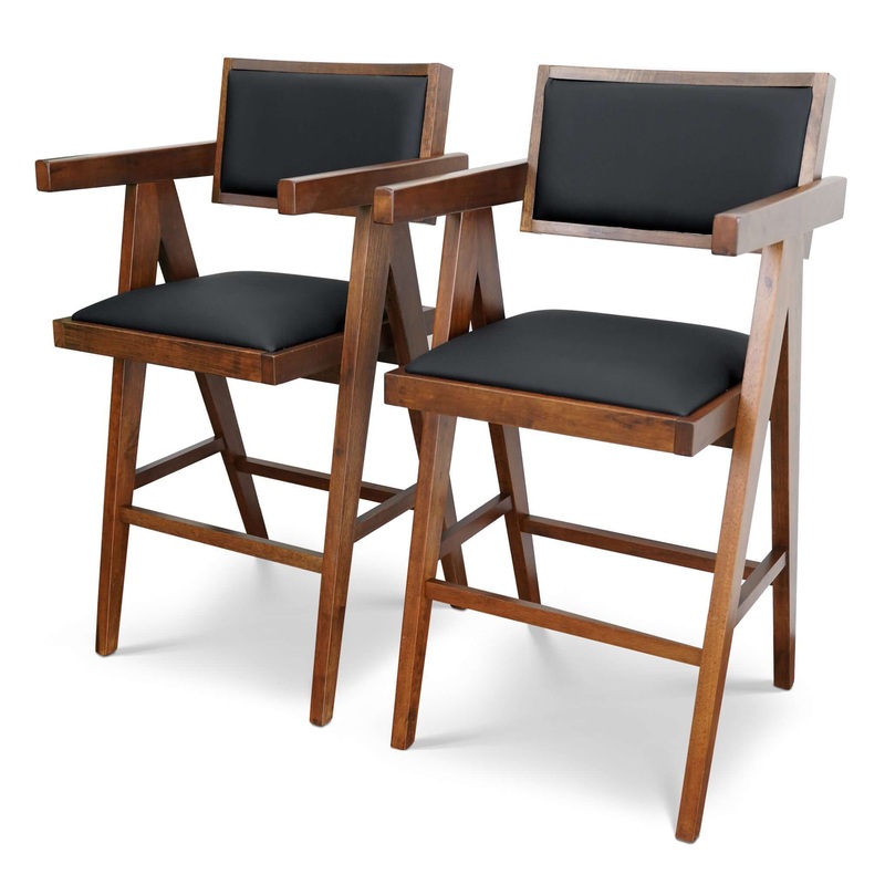Athena – Counter Chair – Black / Brown