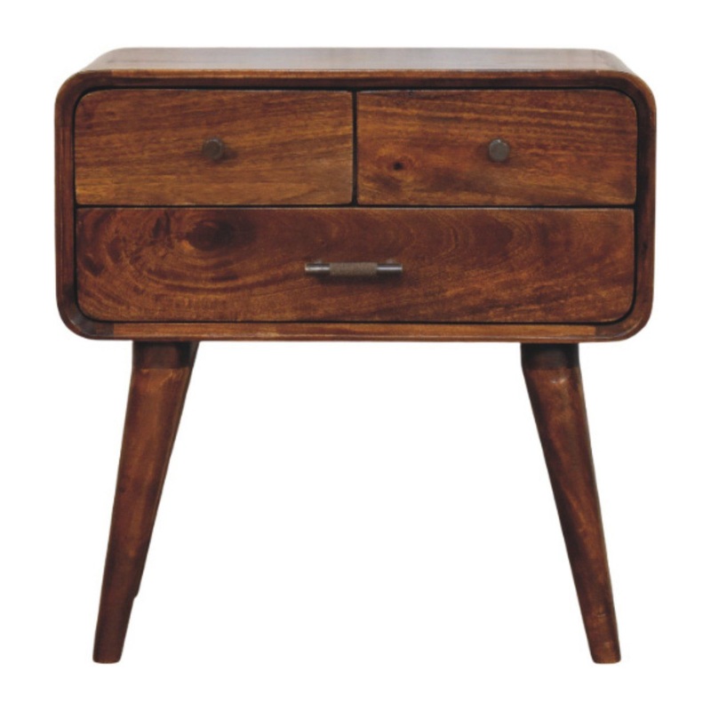 Avora – 3 Drawer Nightstand – Brown