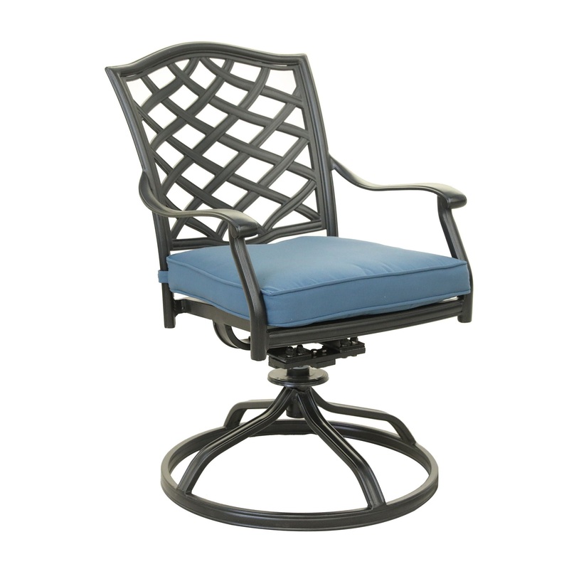 Dining Swivel Chair (Set of 2) – Sapphire Blue