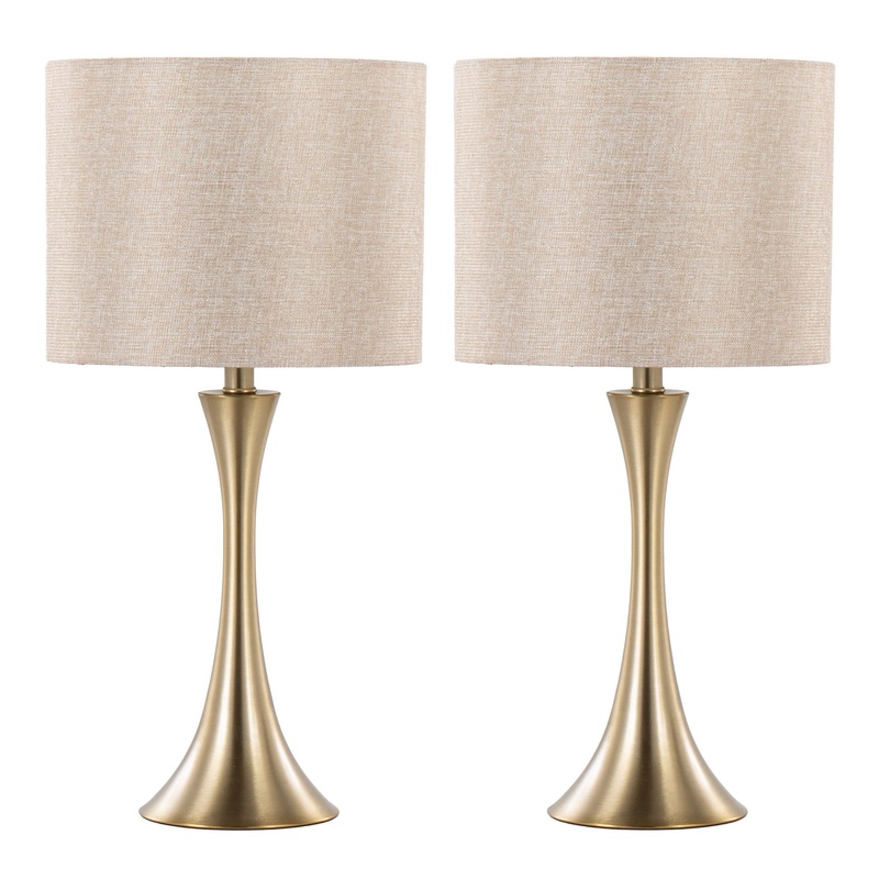 Lenuxe – Contemporary & Modern Design Table Lamp (Set of 2)