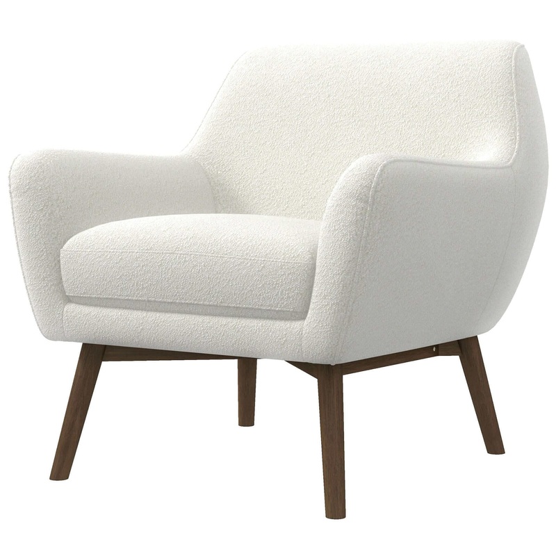 Panom – Lounge Chair – Brown / White
