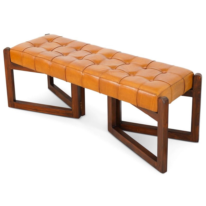 Riley – Bench – Brown / Rustic / Tan