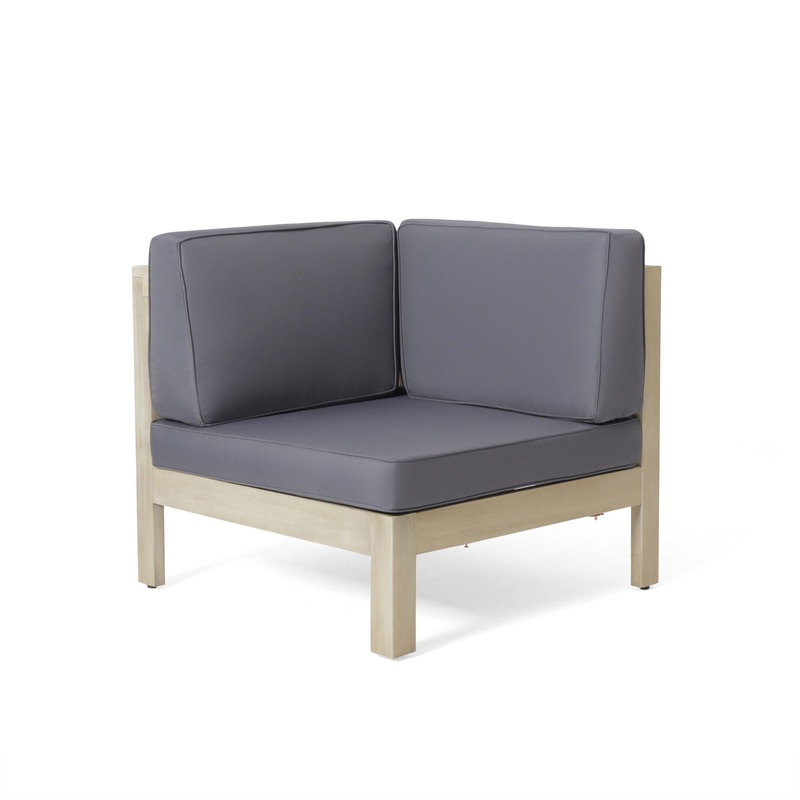 Brava – X Back Corner Chair|Gray