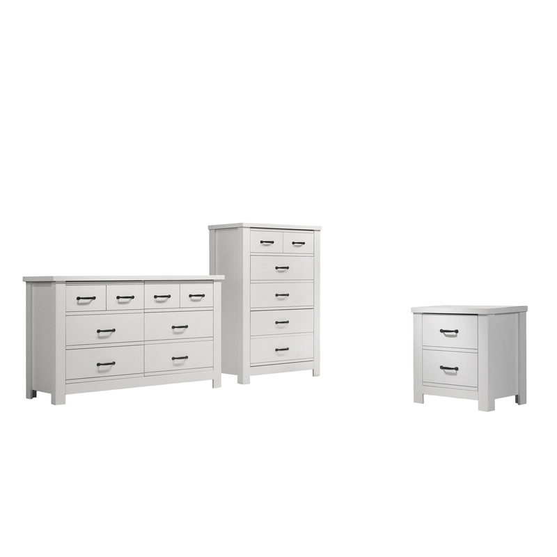 Cassini – 3 Piece Bedroom Set – White