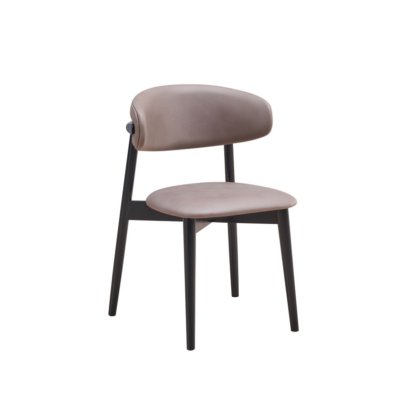 Lanae – Polished Microfiber Side Chair (Set of 2) – Gray