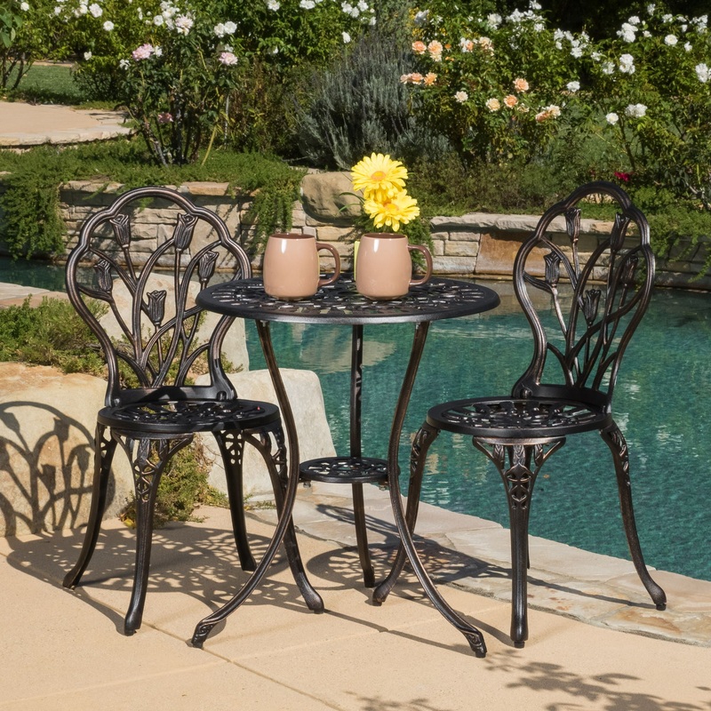 Nassau – Cast 3 Piece Bistro Set