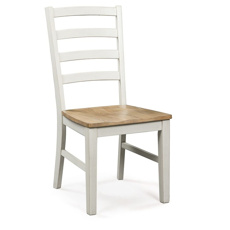 Purlaney – Antique White / Natural – Dining Room Side Chair (Set of 2)
