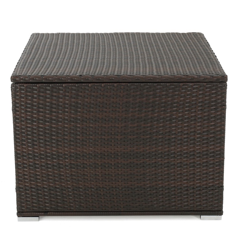 Santa Rosa – Storage Table|Dark Brown|Dark Gray|36.25″W x 34.75″D x 7.75″H|35″W x 32″D x 15″H