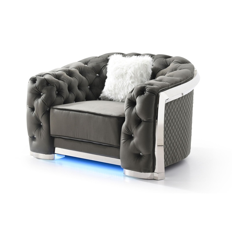 Sophisticated Accent Chair – Gray