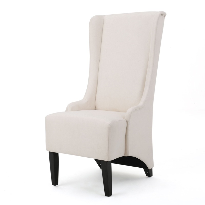 Alight – Upholstered Dining Chair With High Back And Birch Wood Legs (Set of 2)