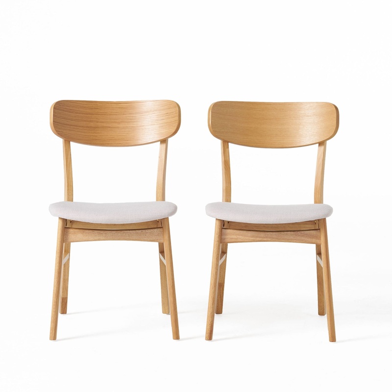 Brilliantine – Dining Chair With Cushion And Wood Frame (Set of 2)