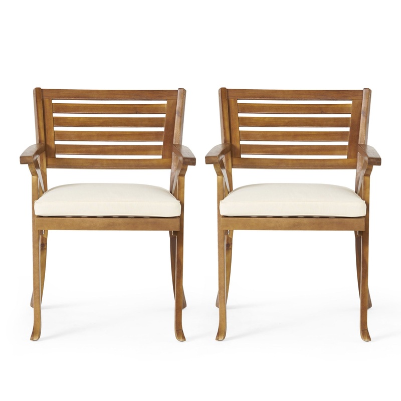 Dining Chair With Water Resistant Cushion – Teak