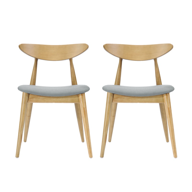Flawless – Dining Chair With Cushion Seat And Splayed Legs (Set of 2) – Beige