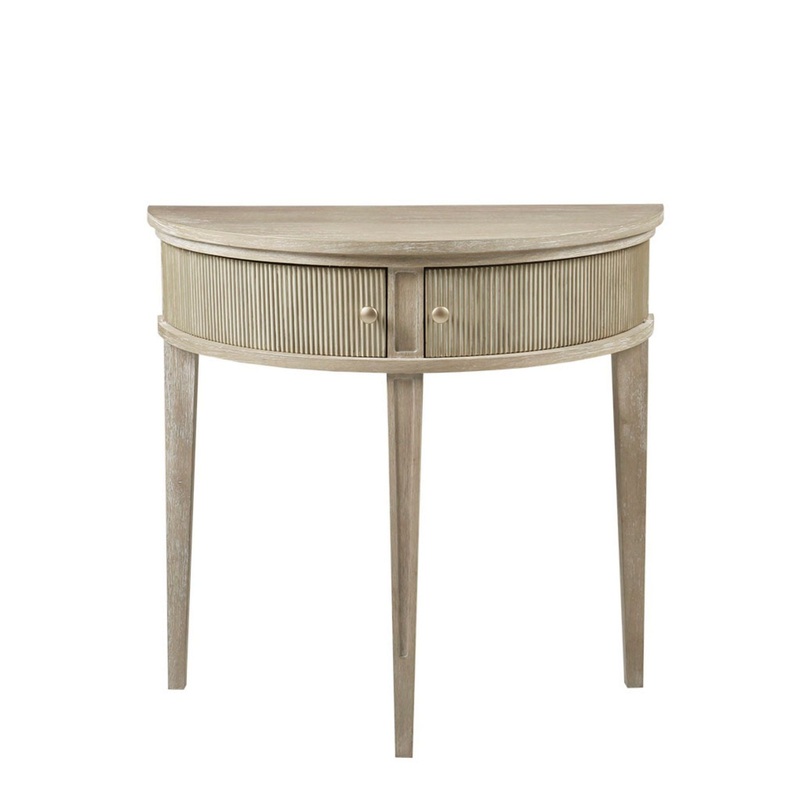 Vintage Storage Console Table With Elegant Farmhouse Charm – Reclaimed Wheat